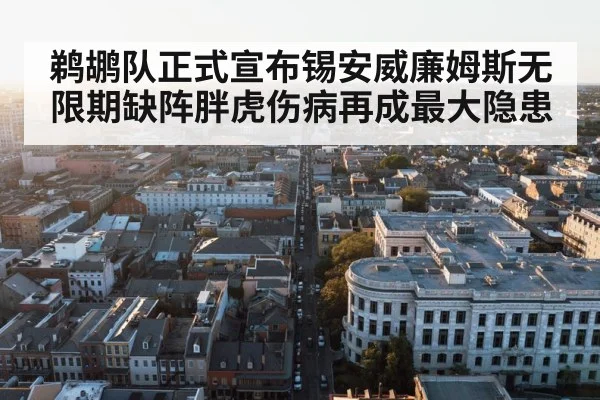 鹈鹕队正式宣布锡安威廉姆斯无限期缺阵胖虎伤病再成最大隐患